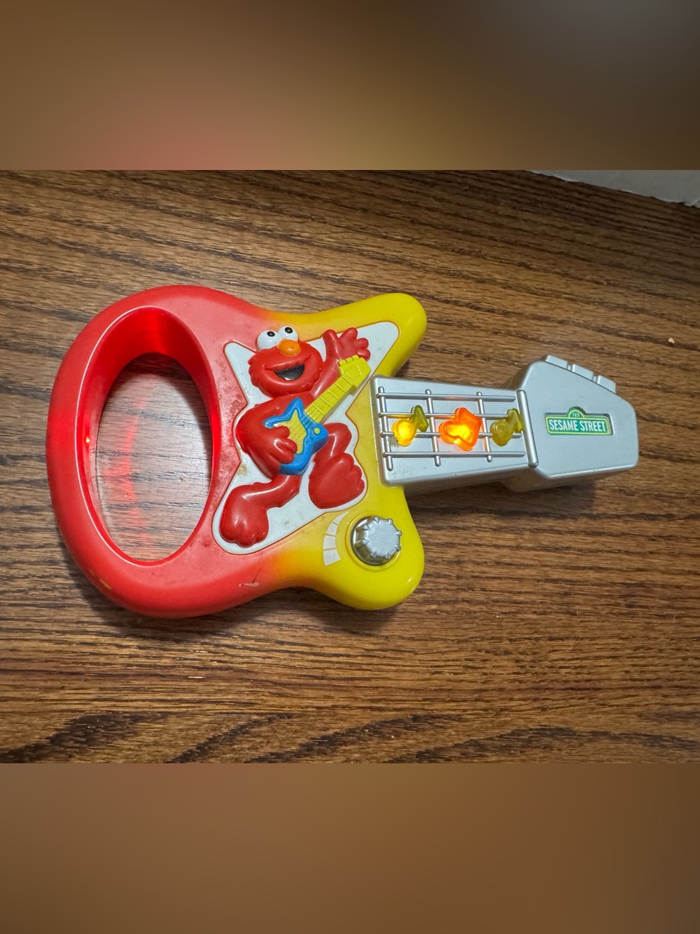 Sesame Street Elmo Musical Guitar Toy - Red, Yellow, Blue
